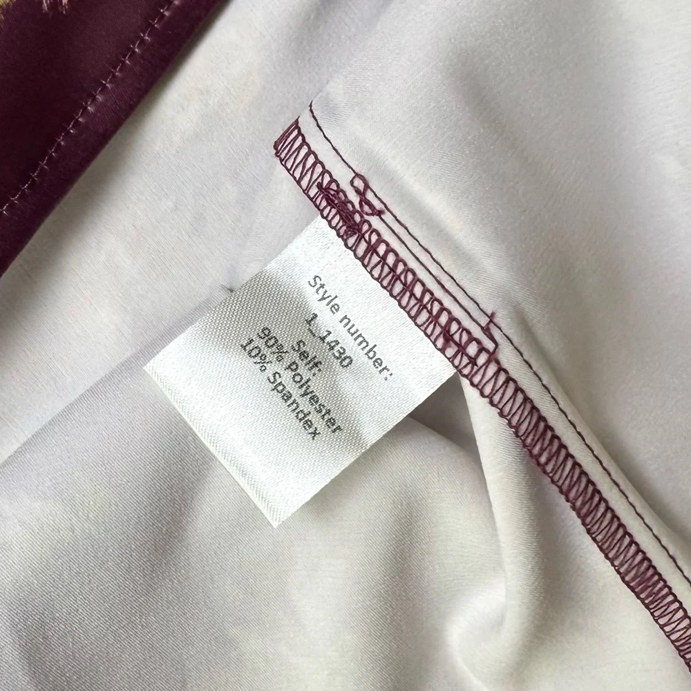 Mia Joy by Joyfolie Kira Dress Girls Size 14 in Plum Floral Satin NWT - Picture 6 of 7